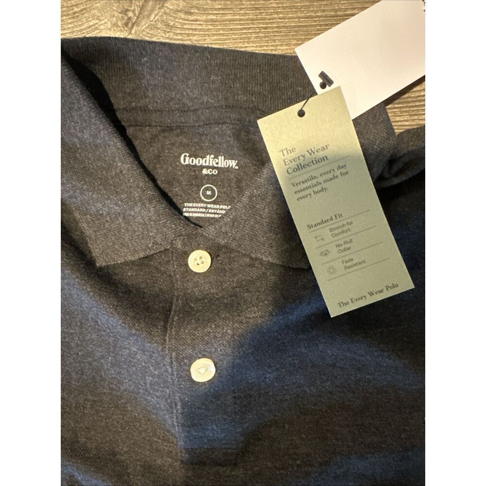 Goodfellow & Co. Men's YEM81 Standard Fit Short Sleeve Stretch Polo Shirt. Med.O - Picture 3 of 5